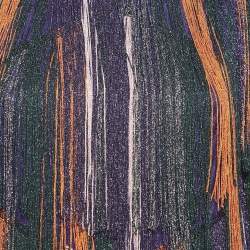 Pre Owned Missoni Purple Lurex Knit Fringed Mini Dress S