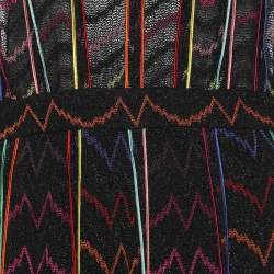 Pre Owned Missoni Multicolor Rayon Blend Knit Halter Dress L