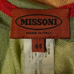 Missoni Multicolor Striped Knit Sheer Tank Top L