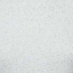 Pre Owned Missoni Light blue Rib Knit Turtle Neck Long Sleeve Sweater S