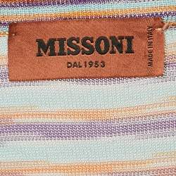 Missoni Multicolor Knit Button Front Long Cardigan S