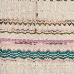 Missoni Blue Patterned Knit Maxi Skirt S