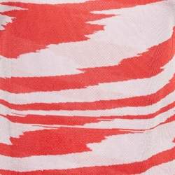 Pre Owned Missoni Red & Pink Knit Tank Top M