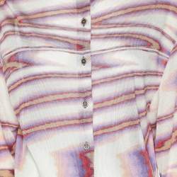Missoni Multicolor Knit Button Front Shirt S