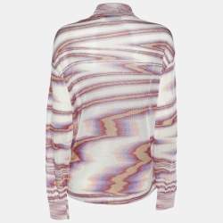 Missoni Multicolor Knit Button Front Shirt S