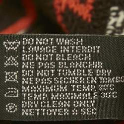 Pre Owned Missoni Orange Zigzag Knit Fringed Poncho One Size 