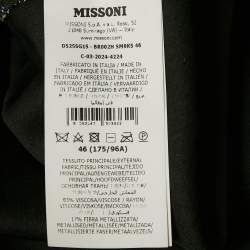 Pre Owned Missoni Multicolor Patterned Lurex Knit Maxi Dress L