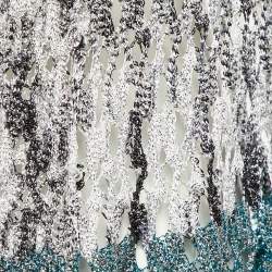 Pre Owned Missoni Multicolor Lurex Open Knit Long Cardigan S