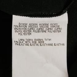 Pre Owned Missoni Brown Patterned Lurex Knit Flared Trousers M