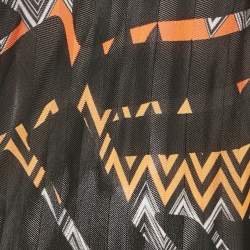 Pre Owned Missoni Black Zig Zag Knit Sleeveless Top S