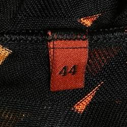 Pre Owned Missoni Black Zig Zag Knit Sleeveless Top S