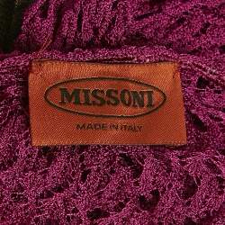 Pre Owned Missoni Multicolor Knit Midi Dress 