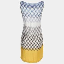 Pre Owned Missoni Multicolor Rib Knit Sleeveless Mini Dress M