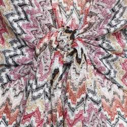 Pre Owned Missoni Multicolor Wave Patterned Lurex Knit Jumpsuit S