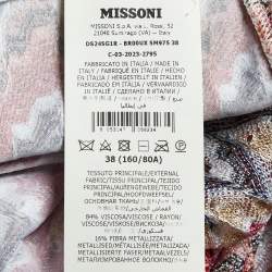 Pre Owned Missoni Multicolor Wave Patterned Lurex Knit Jumpsuit S