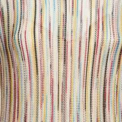 مملوكة مسبقًا Missoni Multicolor Patterned Knit Fit and Flare Midi Dress M