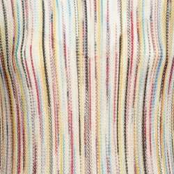 مملوكة مسبقًا Missoni Multicolor Patterned Knit Fit and Flare Midi Dress M