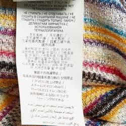 مملوكة مسبقًا Missoni Multicolor Patterned Knit Fit and Flare Midi Dress M