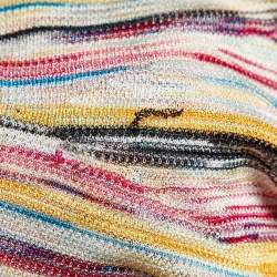 مملوكة مسبقًا Missoni Multicolor Patterned Knit Fit and Flare Midi Dress M