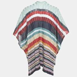 Pre Owned Missoni Multicolor Lurex Knit Poncho One Size