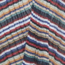 Pre Owned Missoni Multicolor Lurex Knit Poncho One Size