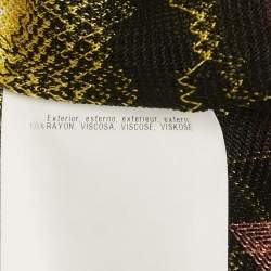 Pre Owned Missoni Multicolored Knit Button Front Long Cardigan S