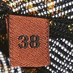 Pre Owned Missoni Multicolored Knit Button Front Long Cardigan S