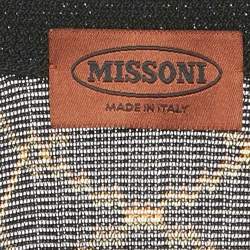 Pre Owned Missoni Multicolored Knit Button Front Long Cardigan S