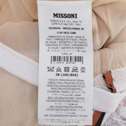 Pre Owned Missoni Multicolor Knit Sequins Maxi Dress S