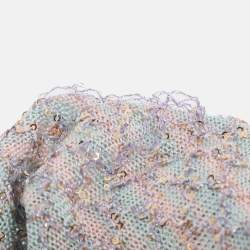 Pre Owned Missoni Multicolor Knit Sequins Maxi Dress S