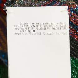 Pre Owned Missoni Multicolor Zig -Zag Lurex Knit Pullover L 