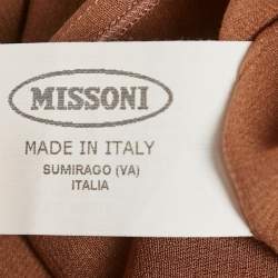 Pre Owned Missoni Multicolor Patterned Knit Dress M