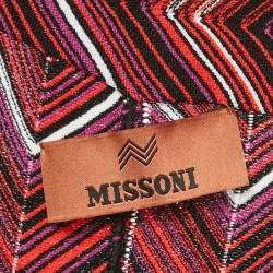 Pre Owned Missoni Multicolor Zig Zag Knit Long Jumpsuit S
