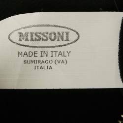 Pre Owned Missoni Multicolor Beaded Silk Shift Mini Dress S