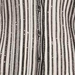 Pre Owned Missoni Monochrome Sequin Lurex Knit Midi Dress M