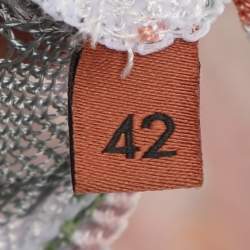 Pre Owned Missoni Multicolor Zig Zag Rib Knit Maxi Dress M