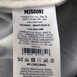 مملوكة مسبقًا بليزر ميزوني متعرج باللونين البني والأبيض مزدوج الصدر كبير الحجم مقاس صغير - سمول