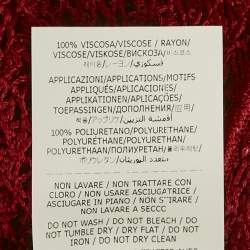 مملوكة مسبقًا Missoni Red Crochet Strapless Sheer Maxi Dress M