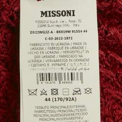 مملوكة مسبقًا Missoni Red Crochet Strapless Sheer Maxi Dress M
