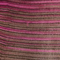 Pre Owned Missoni Pink Lurex Knit Tank Top S