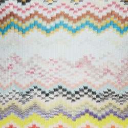 Pre Owned Missoni Multicolor Zig Zag Jersey Knit One Piece Swimsuit S