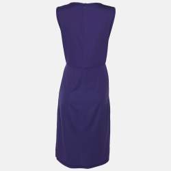Pre Owned Missoni Purple Jersey Sleeveless Midi Dress M