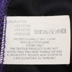 Pre Owned Missoni Purple Jersey Sleeveless Midi Dress M
