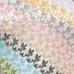 Pre Owned Missoni Multicolor Sequin Lurex Open Knit Halter Neck Crop Top S