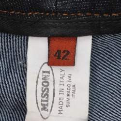 Pre Owned Missoni Indigo Denim Flared Pants M