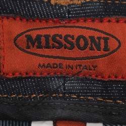 Pre Owned Missoni Indigo Denim Flared Pants M