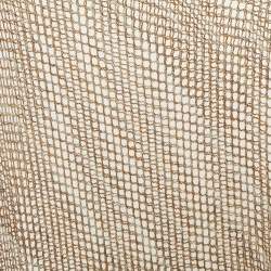مملوكة مسبقًا Missoni Beige Lurex Mesh Knit Poncho One Size