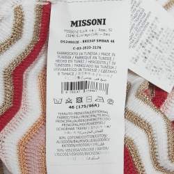 مملوكة مسبقًا Missoni Pink Zig-Zag Knit Sleeveless Mini Dress L