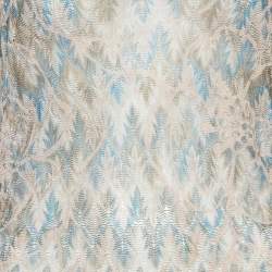 Pre Owned Missoni Multicolor Patterned Knit Ruched Midi Dress L