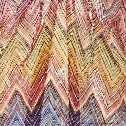 مملوكة مسبقًا Missoni Multicolor Chevron Pattern Knit Cover Up Tunic M